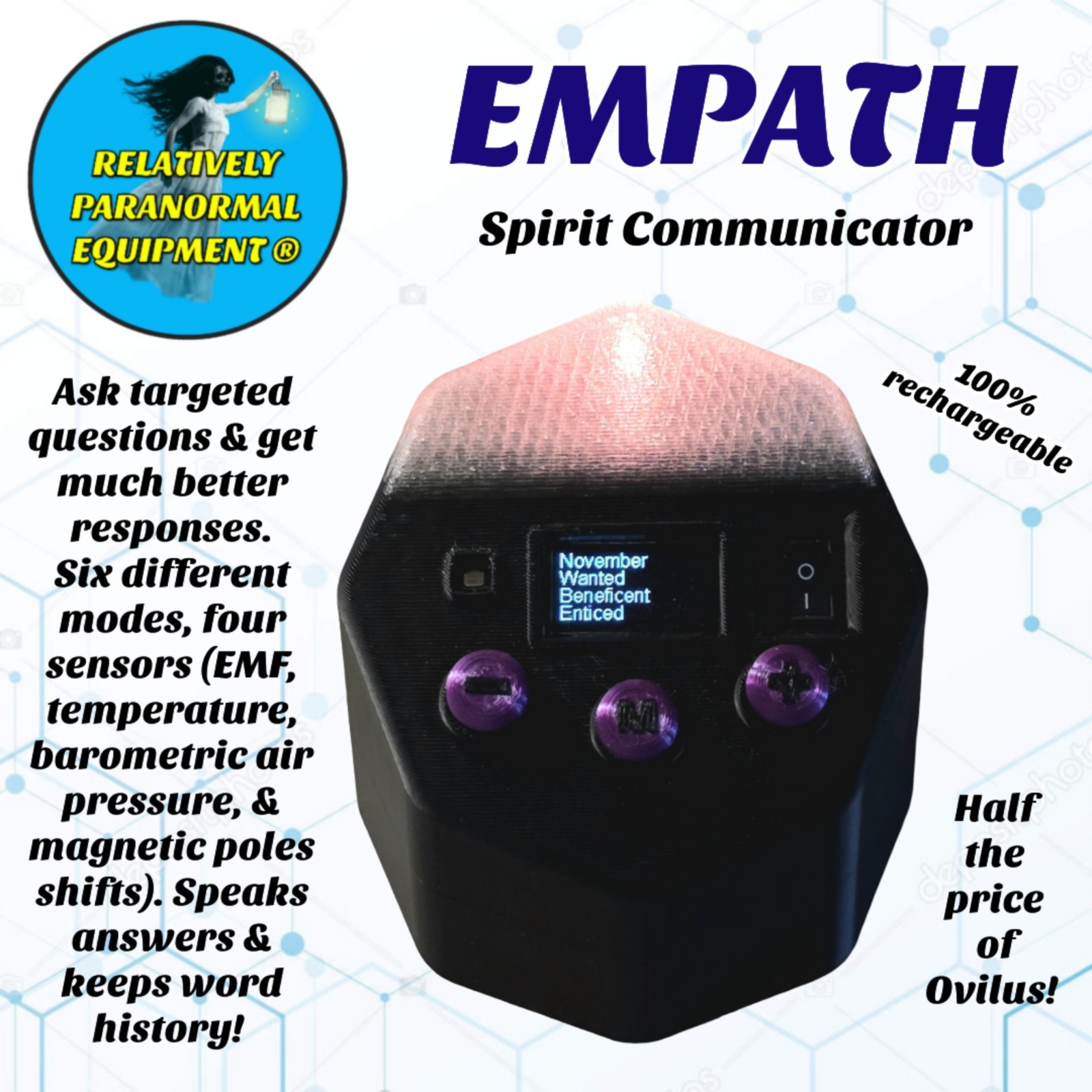 Empath – Spirit Communication Device 4 Ghost Hunting – Rechargeable