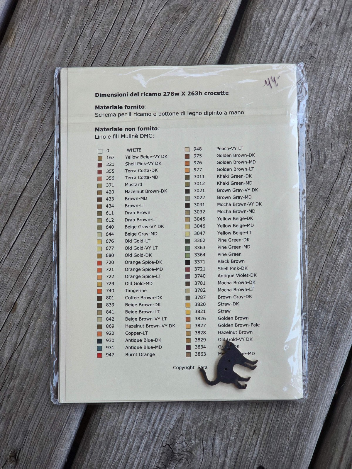 Sara – Autunno – Autumn – Automne – Cross Stitch Kit