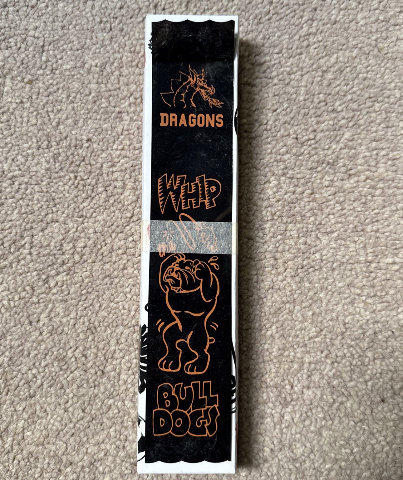 106 Black Orange Metallic Spirit Ribbons For Game Days Dragons Bulldogs