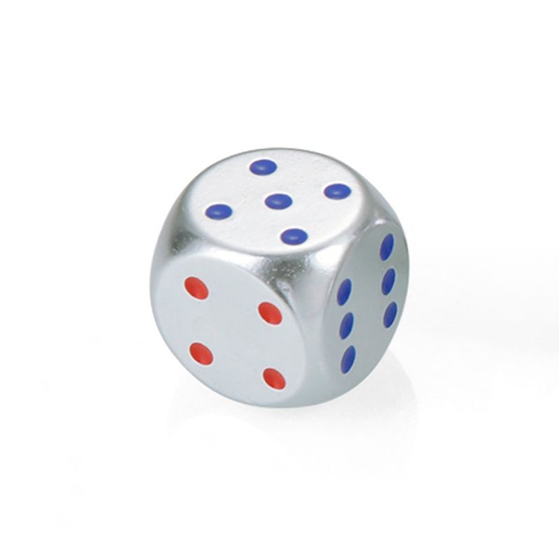New 16MM Aluminum Alloy Dice Metal Game Die Rounded Corner Gaming Accessory 3pc