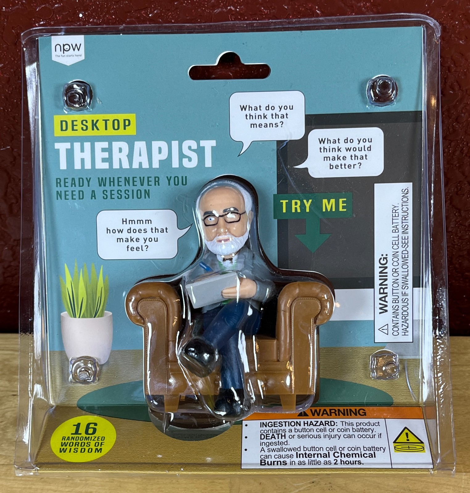 Desktop Therapist Novelty Prank Gift Funny Sound Machine 16 Sentences NPW New