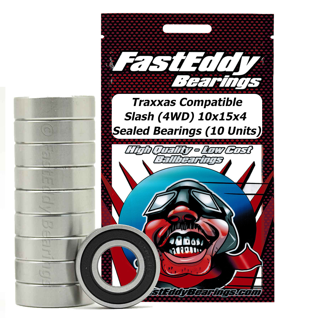 Traxxas Compatible Slash 4WD 10x15x4 Sealed Bearings 10 Units