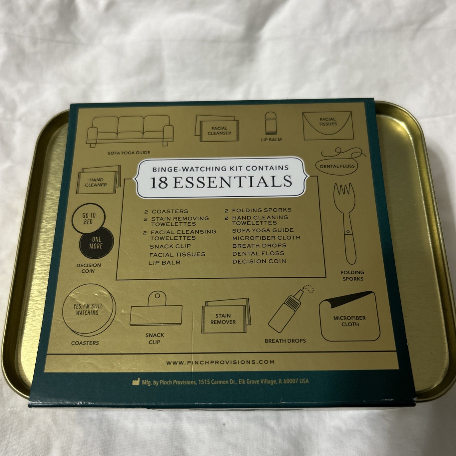 Binge-Watching Survival Kit-18 Marathon Essentials-Brand new-Factory Sealed