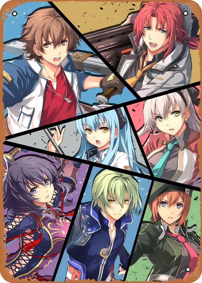 Anime Poster Trails Of Cold Steel figure poster metal tin signWall Art Decor