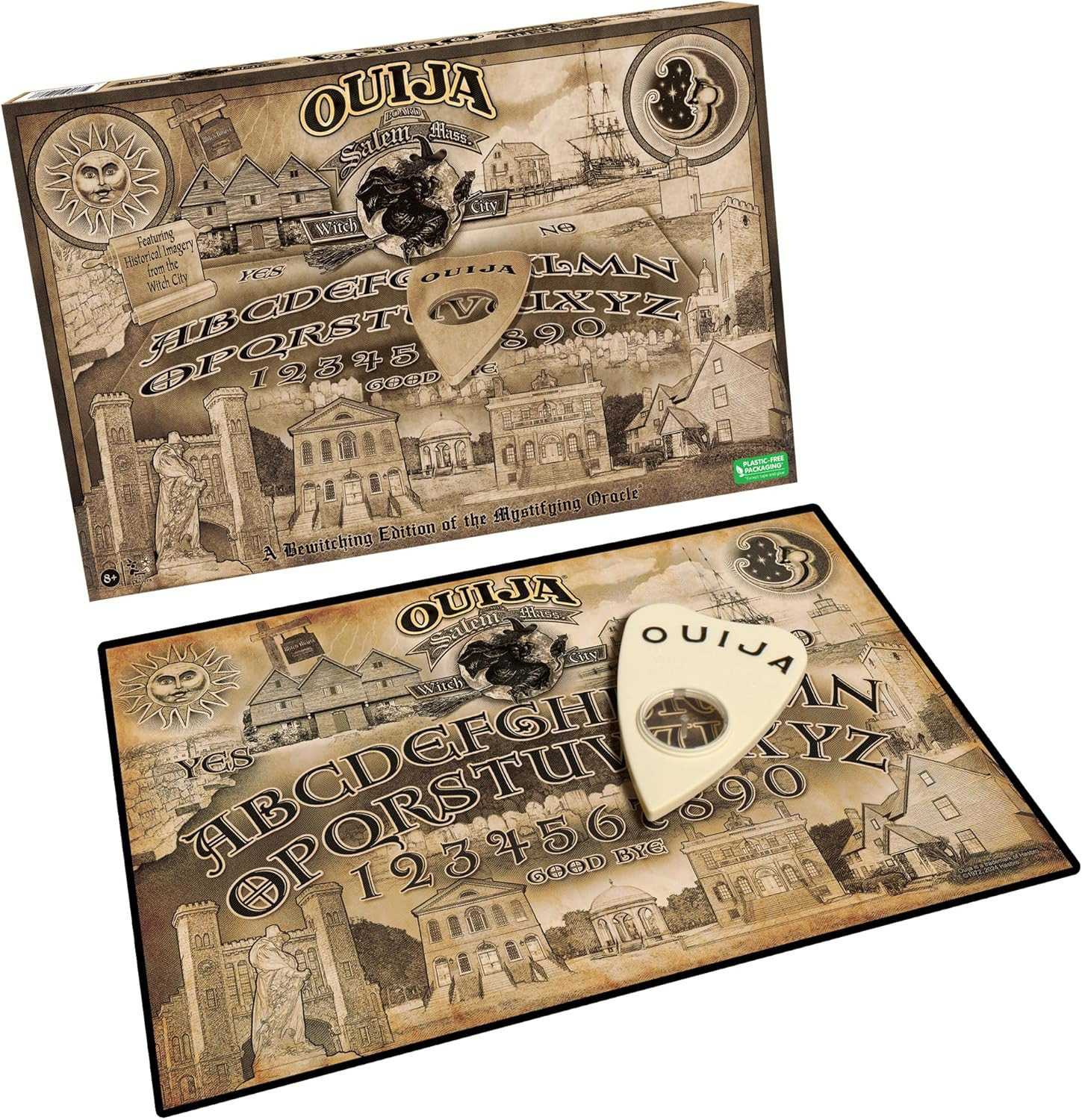 Ouija Board Salem Massachusetts Edition by Games USA | Spooky and Dark Special