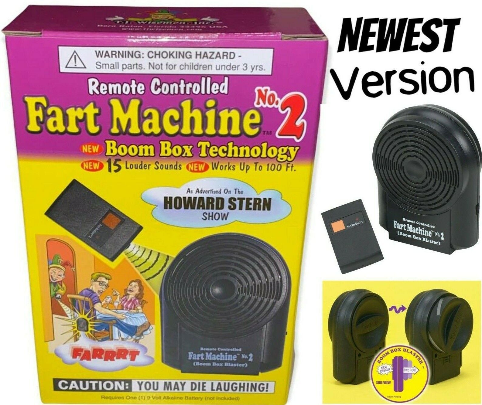 Fart Machine No. 2 – Wireless Remote Controlled ~ 2025 Newest Improved Model