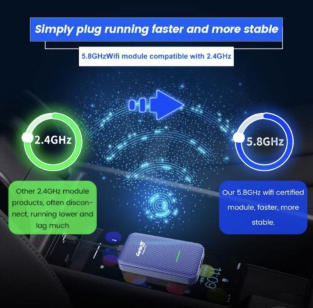 CarlinKit 4.0 Wireless CarPlay/Android Auto 2 in 1 – Adapter For Wired CarPlay