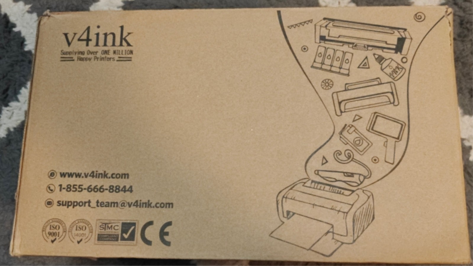 v4ink 48A CF248A Black Toner Cartridge 4 Pack Compatible HP LaserJet M15 M28 M29