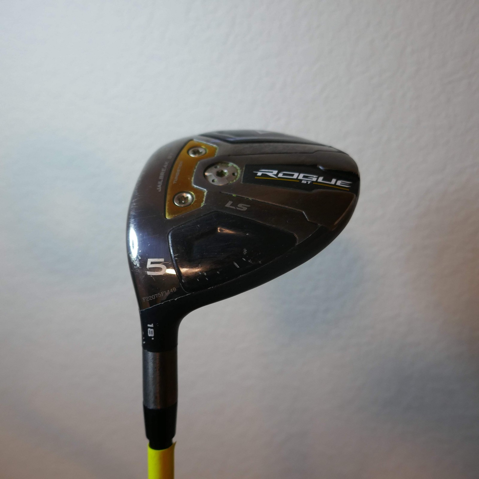 Callaway Rogue ST LS 5 Wood LH Tensei Silver 75-S Stiff 43.25″ 18° Demo Grip