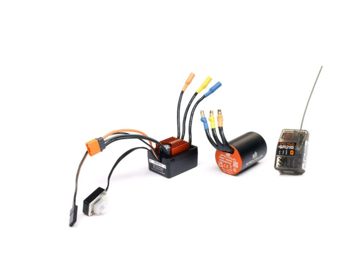 SPEKTRUM FIRMA BRUSHLESS ESC / MOTOR / RECEIVER COMBO : 1/12 LOSI NASCAR AWD SYS