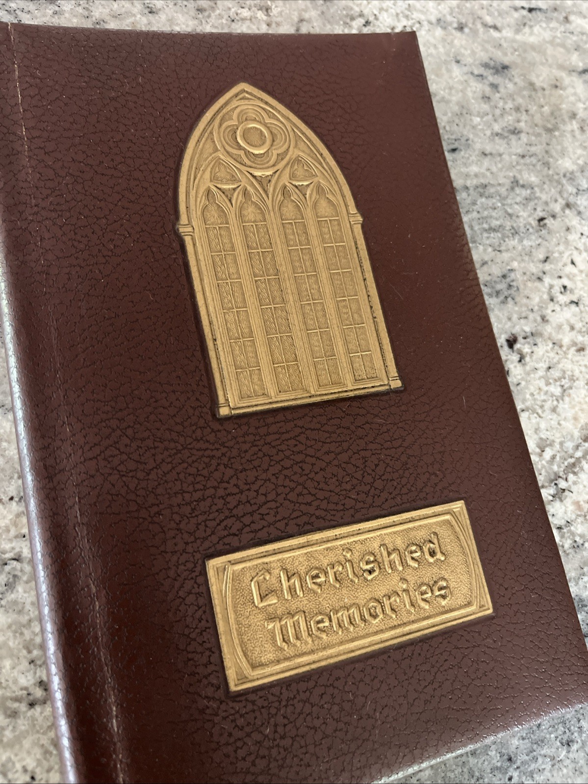 Vintage Cherished Memories Book Funeral Mortuary Memorial