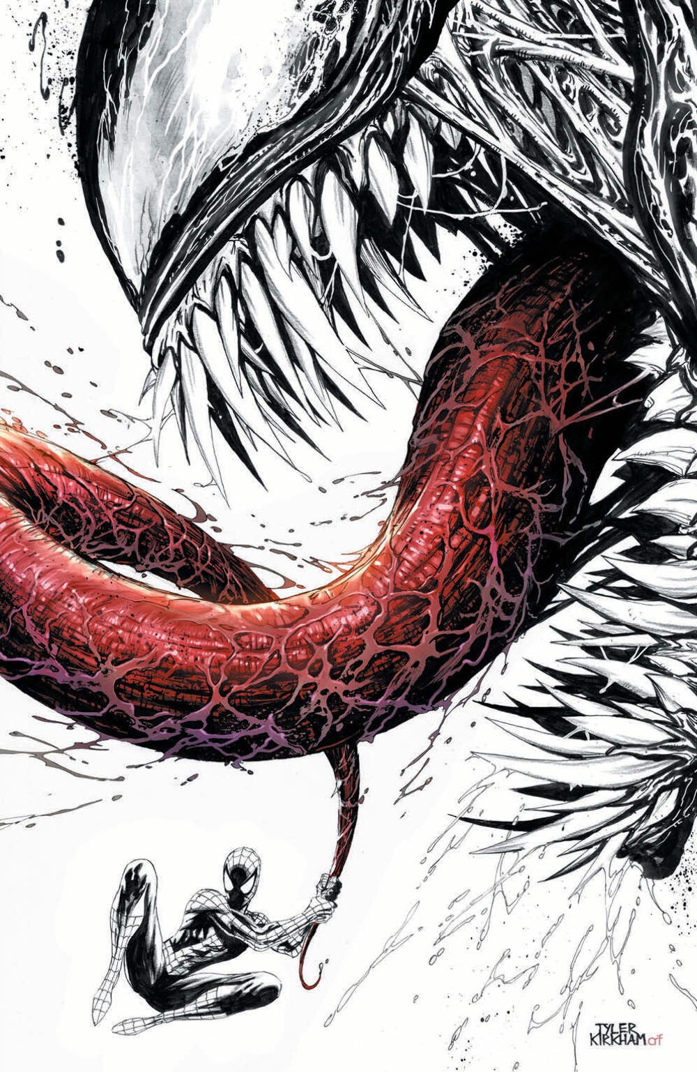 VENOM #1 UNKNOWN COMIC BOOKS EXCLUSIVE TYLER KIRKHAM VIRGIN COLOR SPLASH 5/9/201