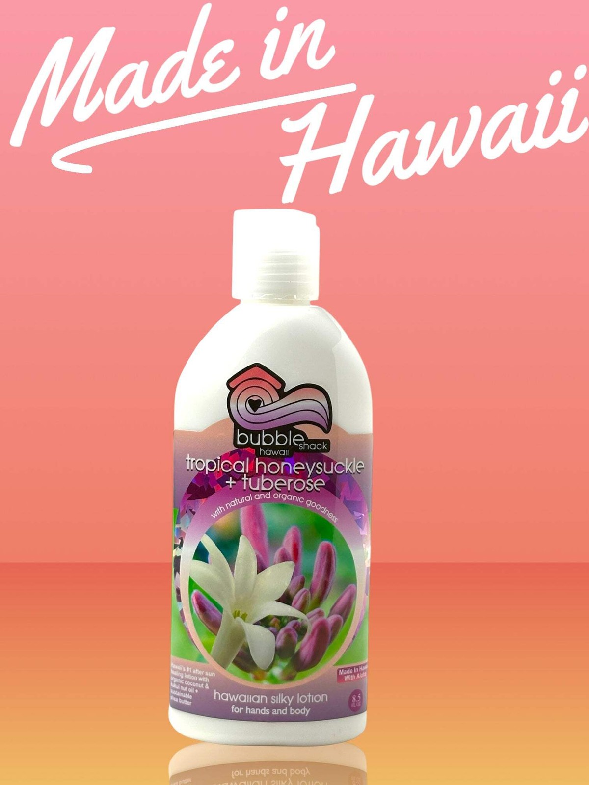 MADE IN HAWAII, Tropical Honeysuckle + Tuberose Kukui + Shea Hawaiian Silky Loti