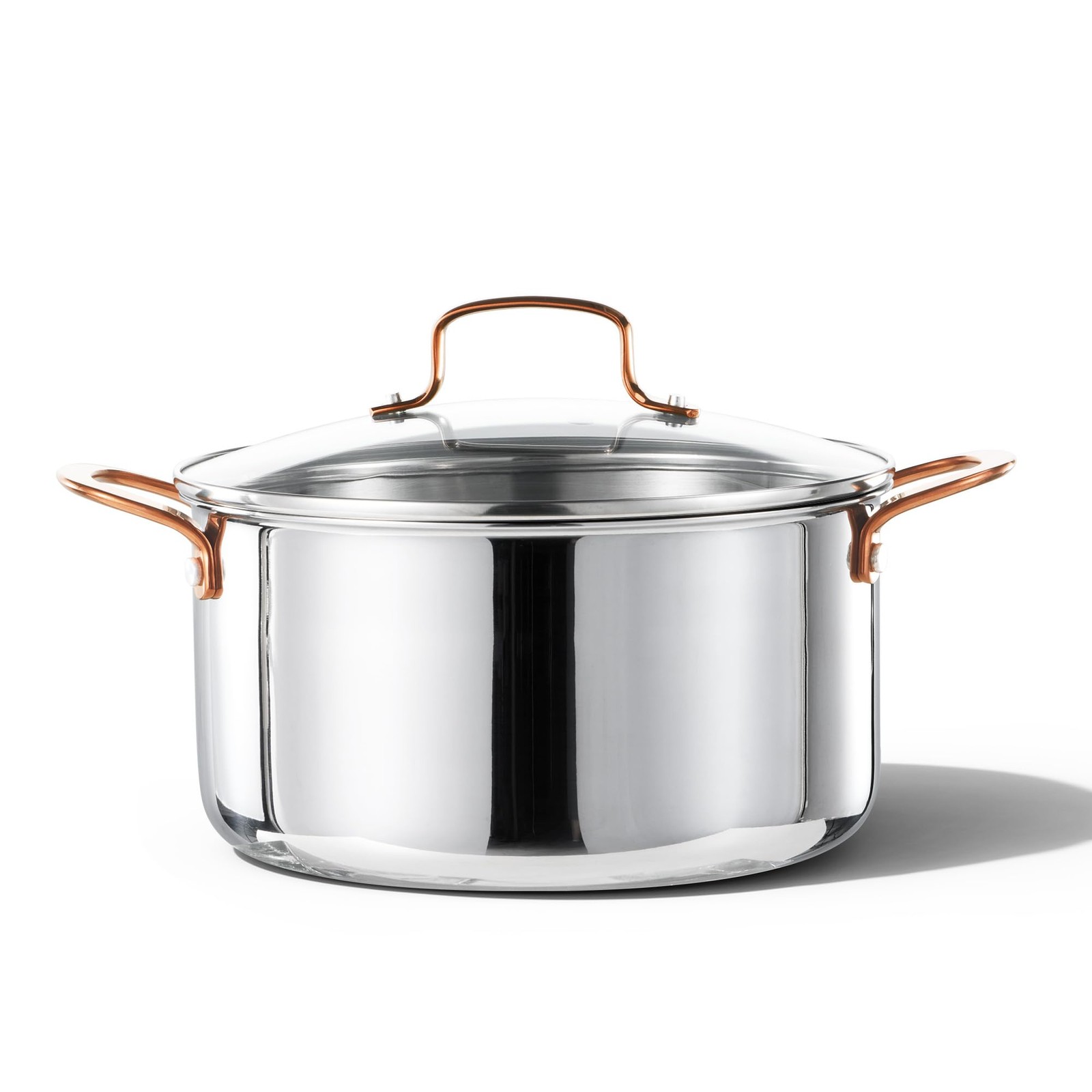 CAROTE 6 Qt Tri-Ply Stainless Steel Stockpot, Non-Toxic 6 Quarts, Sliver