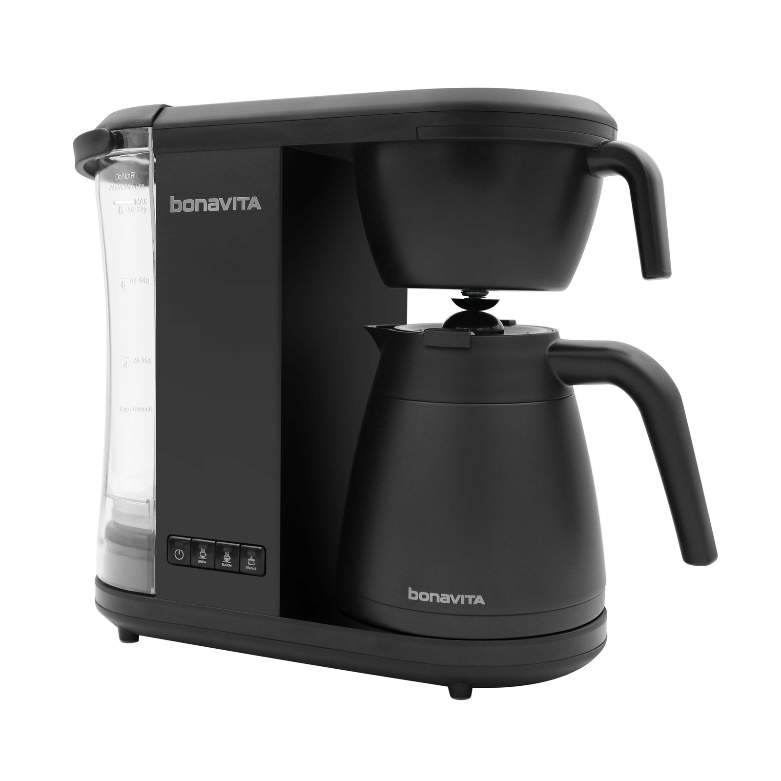 Bonavita Enthusiast 8-Cup Coffee Maker, Stainless Steel Carafe, Matte Black