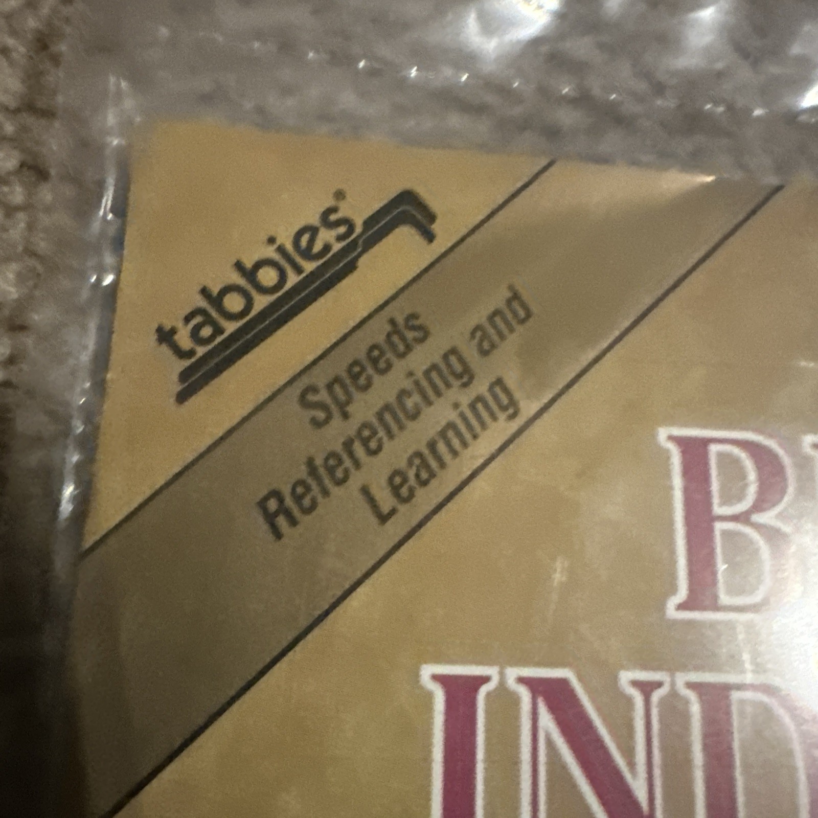 VINTAGE TABBIES 50th Anniversary SEALED Bible INDEXING TABS 77 GOLD Edged