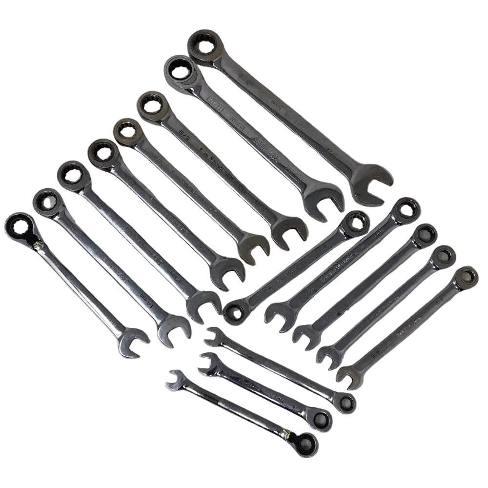 Assorted Ratchet Wrenches – 16pc – STD + Metric – GearWrench, Kohler Engines, St