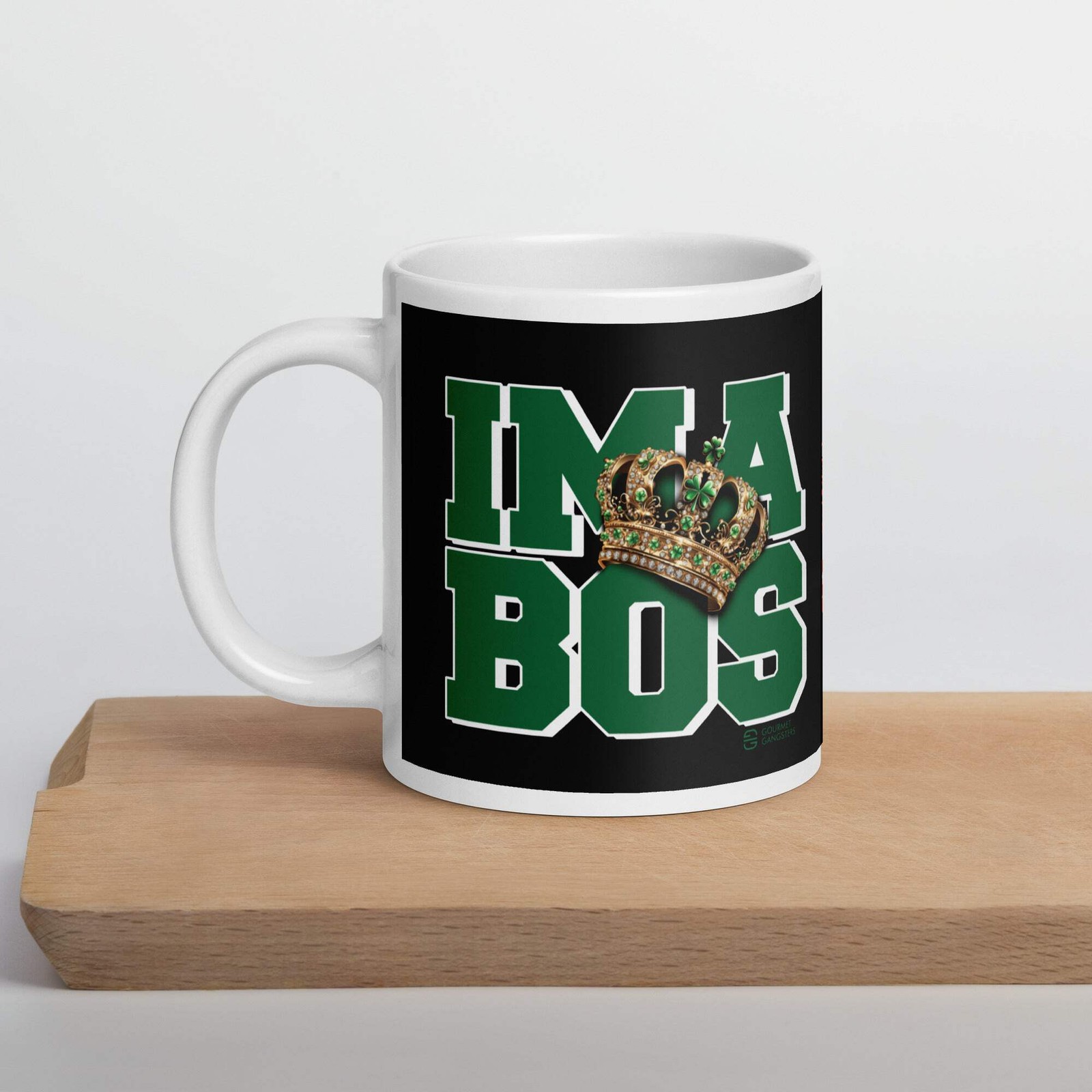 Ima Bos – Boston Basketball Fan 20 oz White Glossy Mug