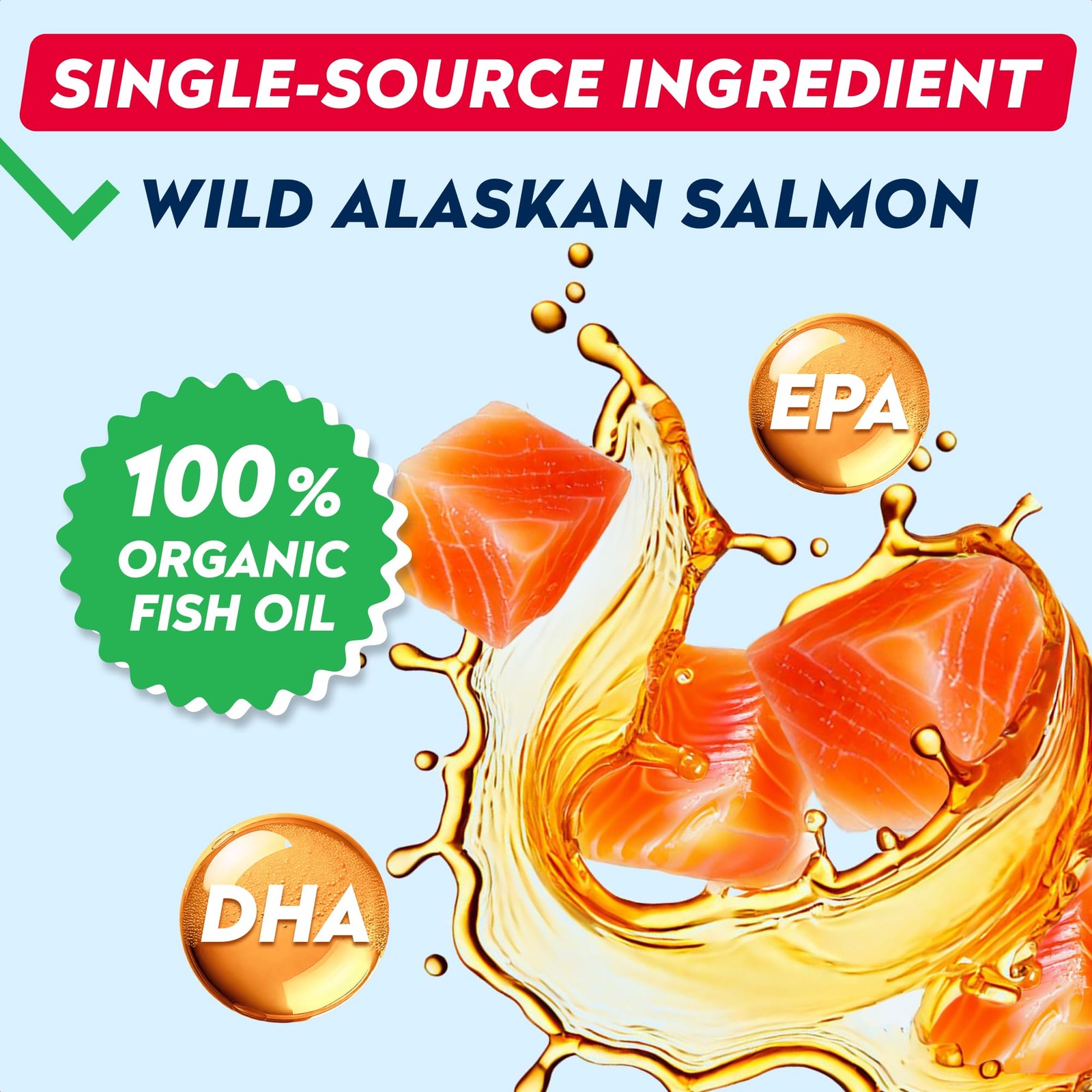 StrellaLab 32 OZ Salmon Oil for Dogs – Omega 3 32 FL Oz –