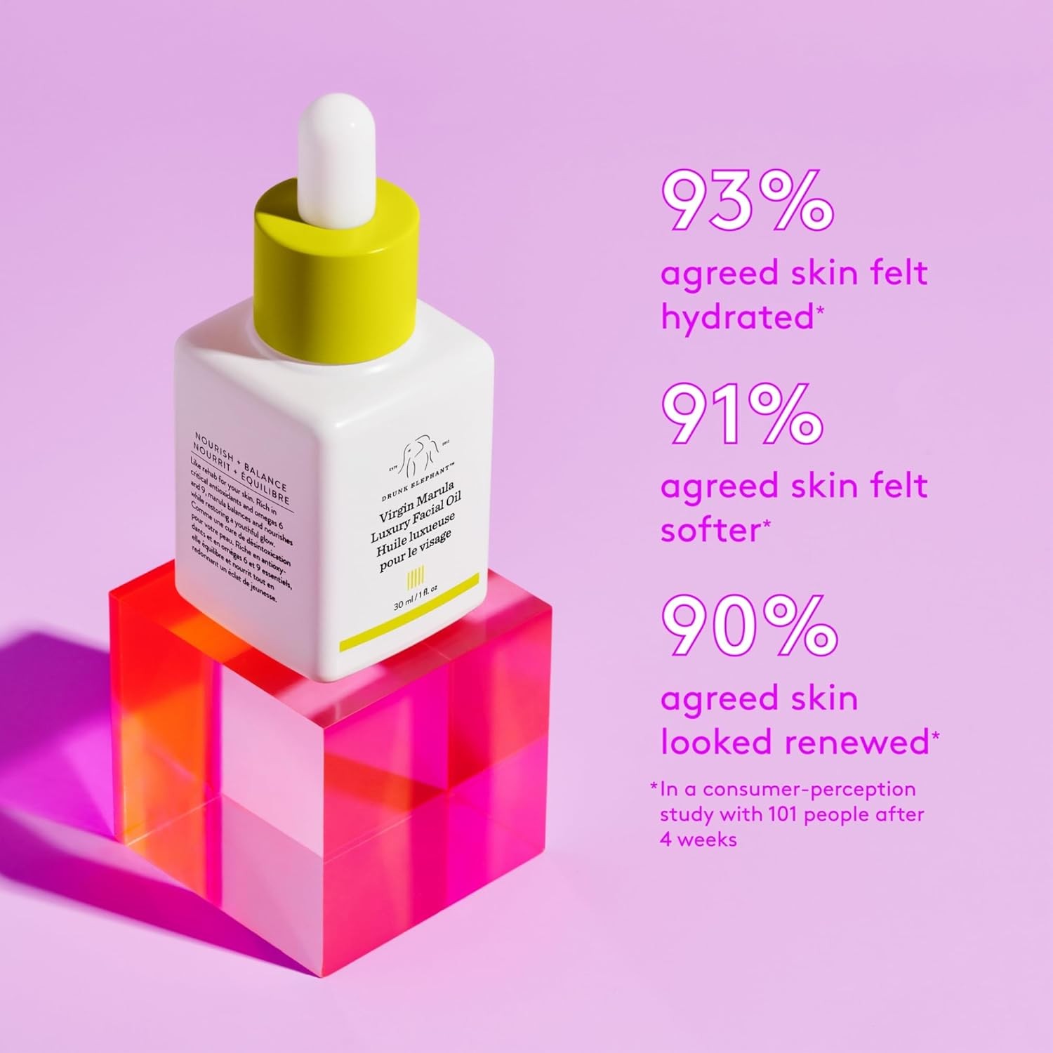 Drunk Elephant Virgin Marula Luxury Facial Oil – Face 1 Fl Oz (Pack of 1)
