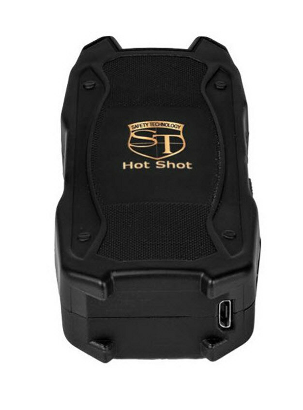 Hot Shot Stun Gun Black with Battery Meter & Bright LED 90 Million Volt NEW^@