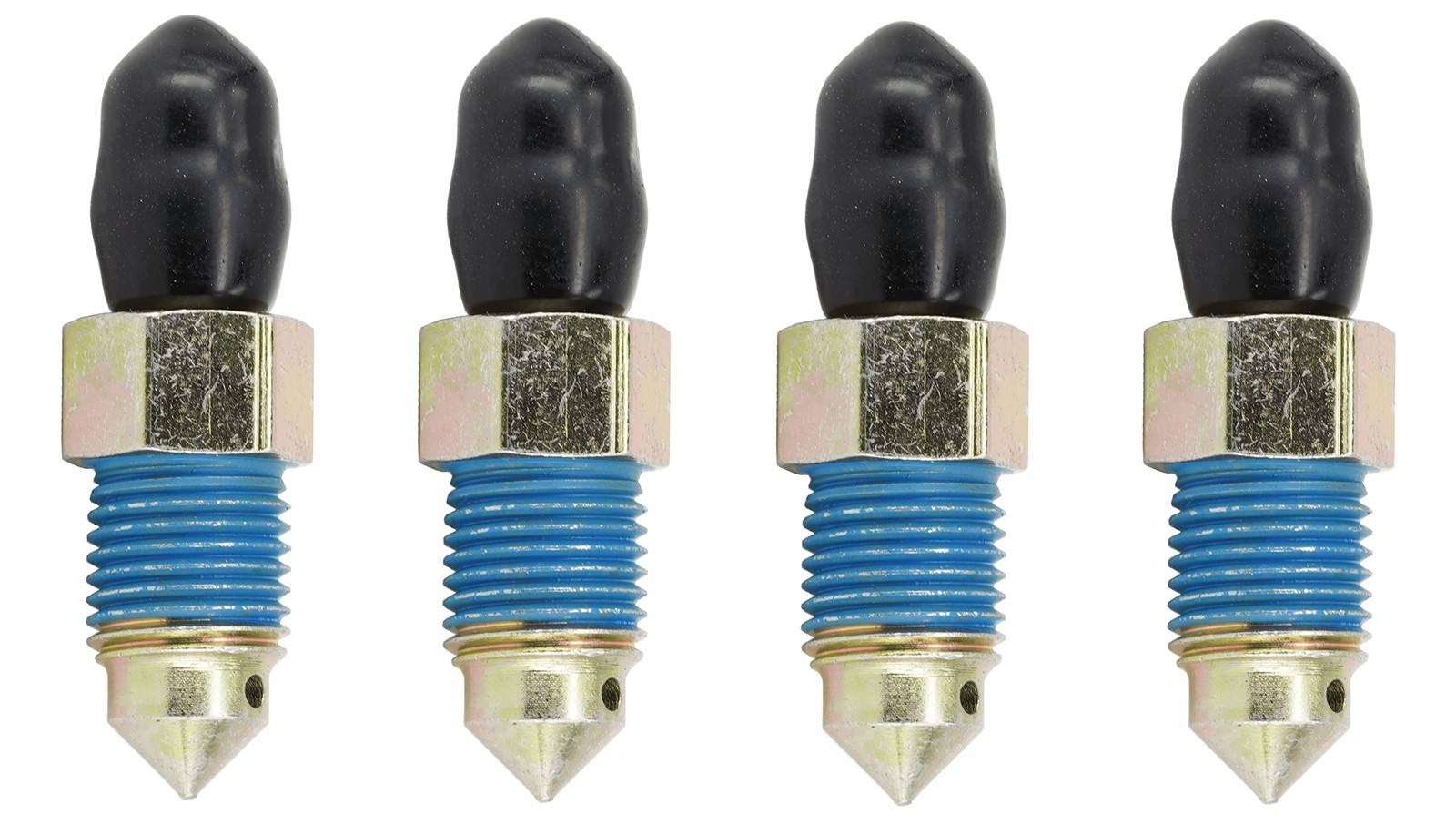 4 PCS Speed Bleeder Kit Quick Bleeders With Dust Caps M10x1.031.7mm Valves