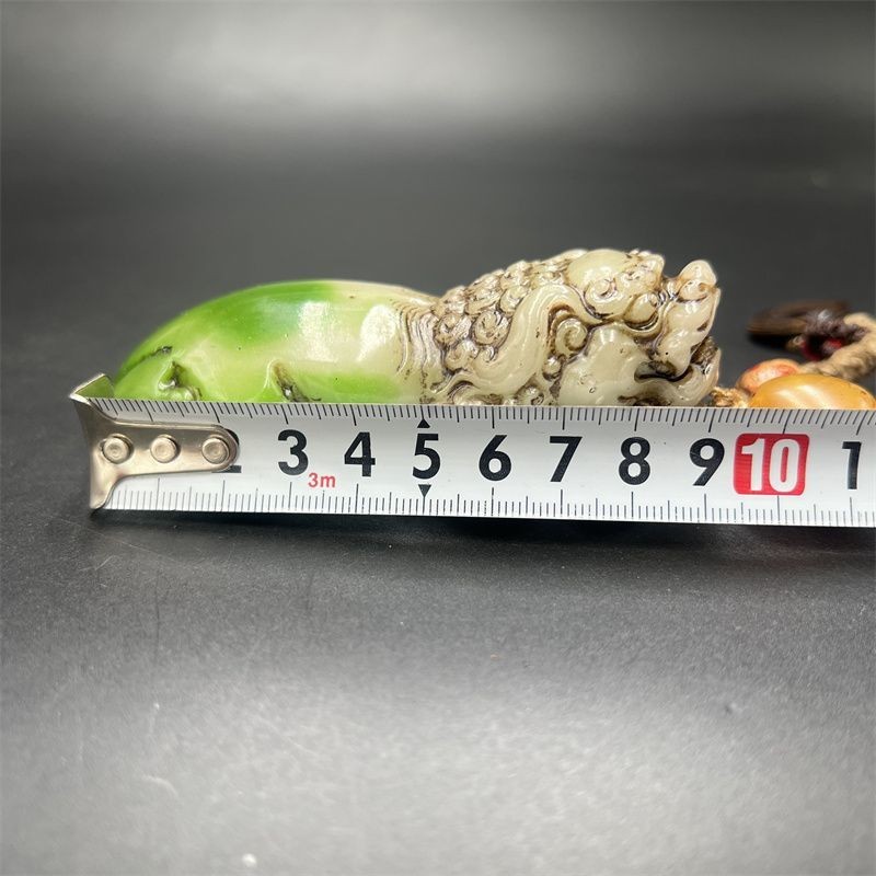 Green Fu Shou Handheld Ornament Chinese Style Decor