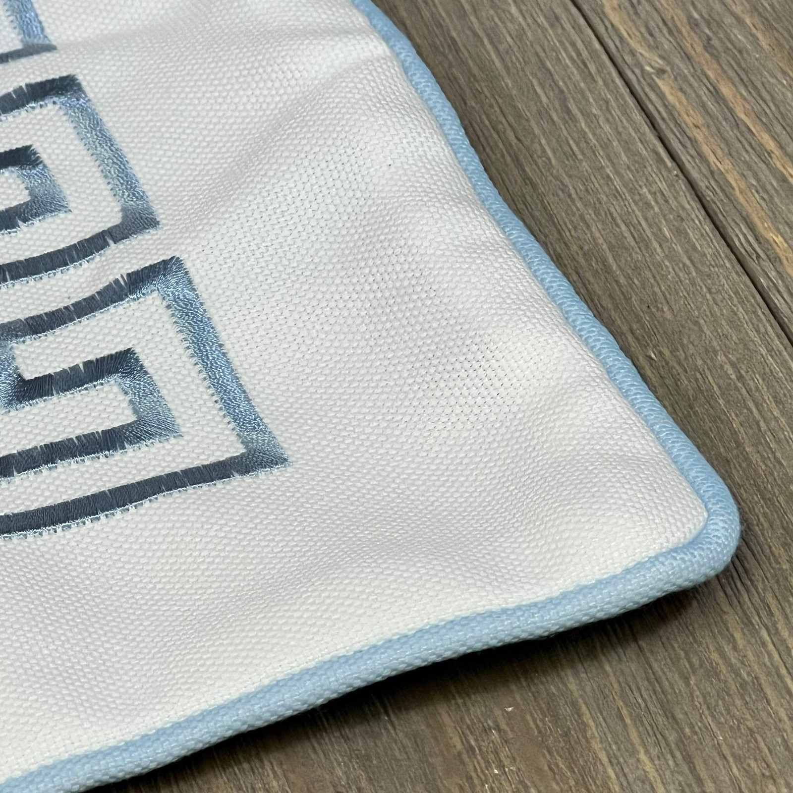 Hofdeco Coastal Patio Indoor Outdoor Pillow Cover, 20″x20″, Baby Blue