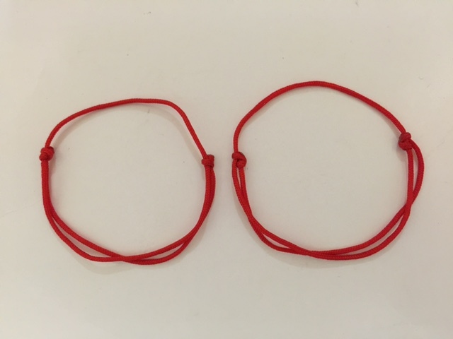 2pcs HANDMADE KABBALAH RED STRING BRACELET FOR GOOD FORTUNE & AGAINST EVIL EYE