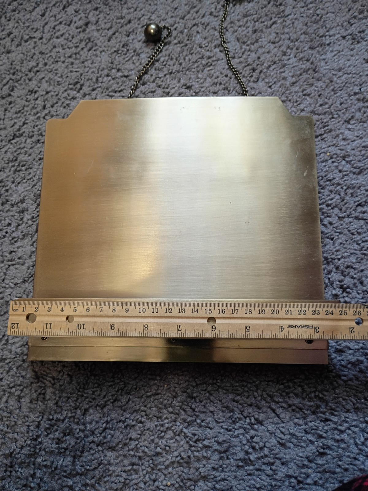 Brass Cookbook Holder with Weighted Chains