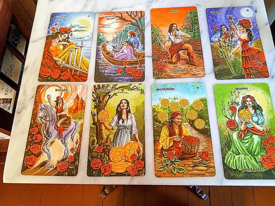 Red Rose Tarot Roxana Paul gypsy and roses theme indie deck exotic
