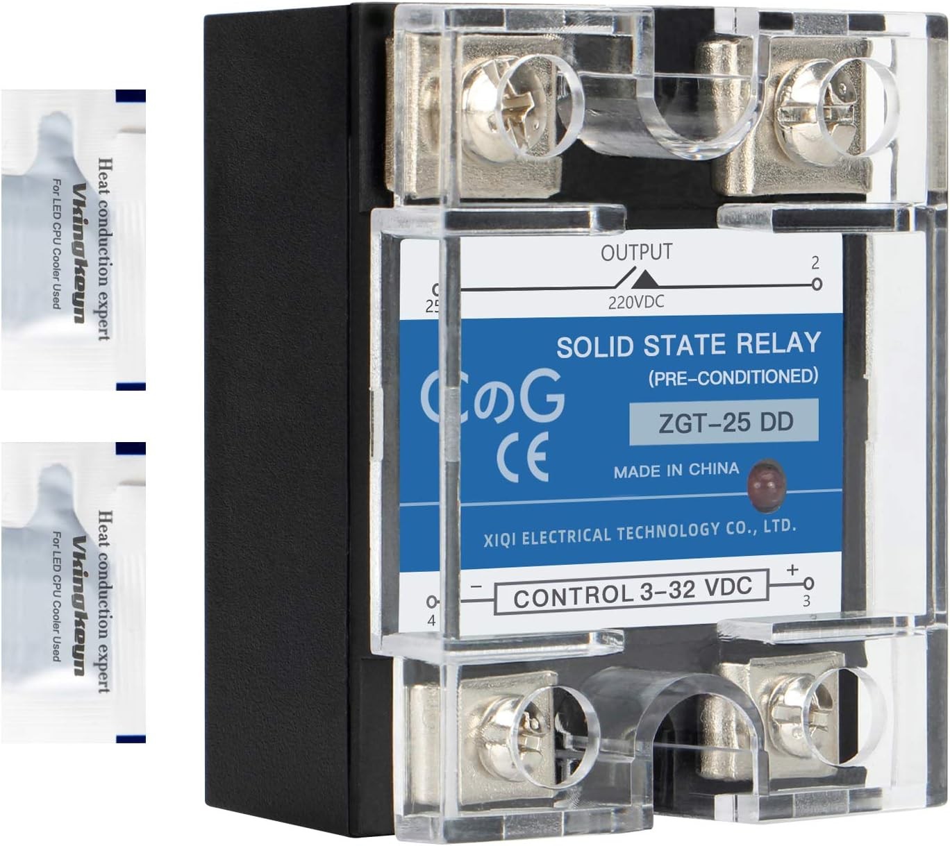 CG Solid State Relay SSR-25DD DC to Input 3-32VDC To Output 25A
