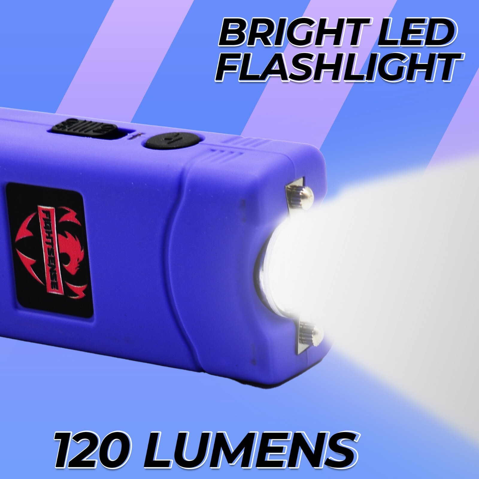 (12) Mini Rechargeable Stun Gun 10 Mil Volts W/Led Light 3 Color M Wholesale Lot