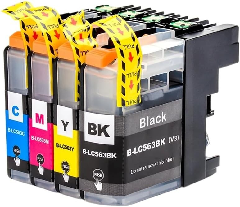 LC563 Ink Cartridge Compatible with MFC-J2310 J2510 J3520 J3720 Printers(2 Set