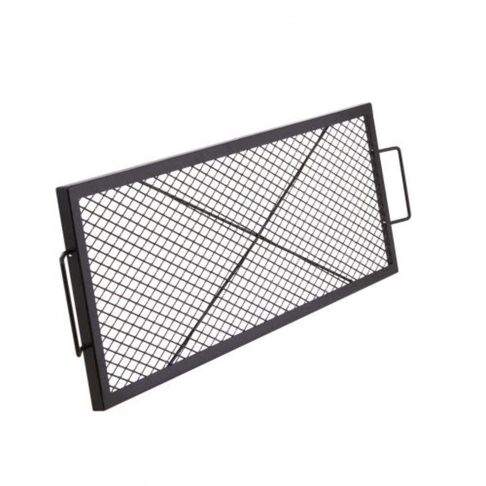 XMarks Fire Pit Grill Grate Rectangle Cooking Grate Heavy Duty Steel