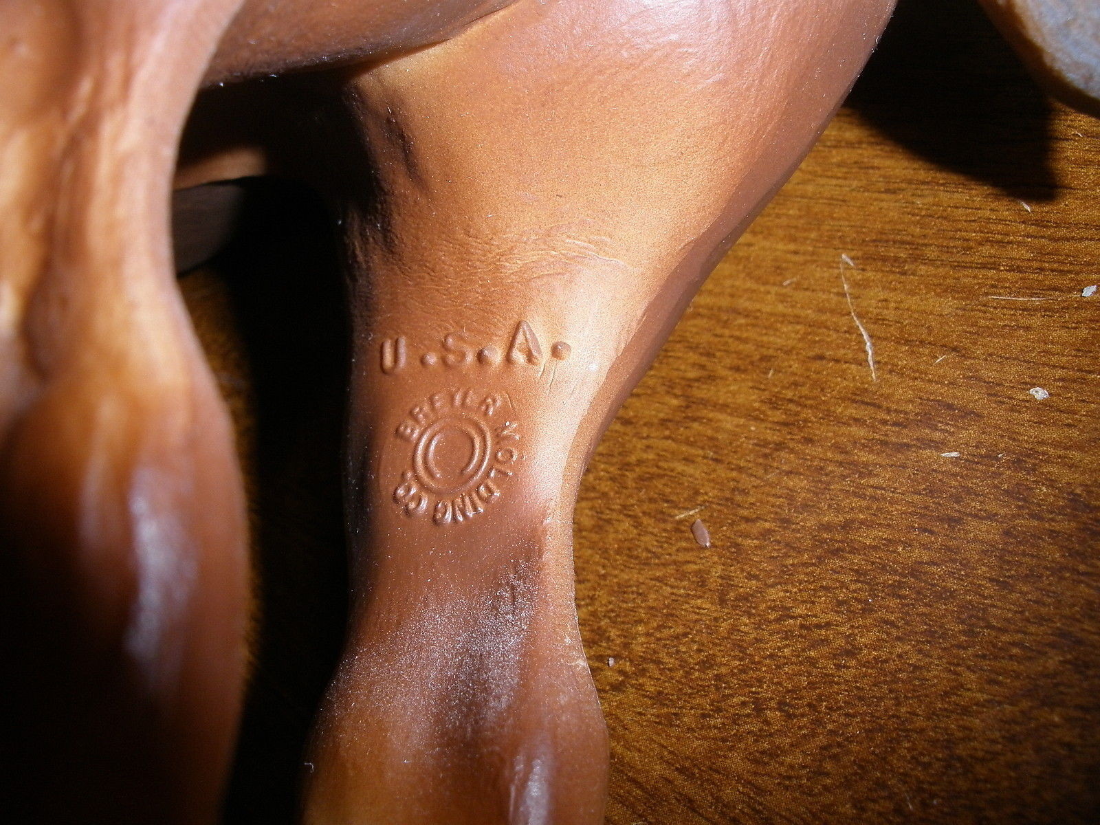 Breyer Horse brown with white nose & feet