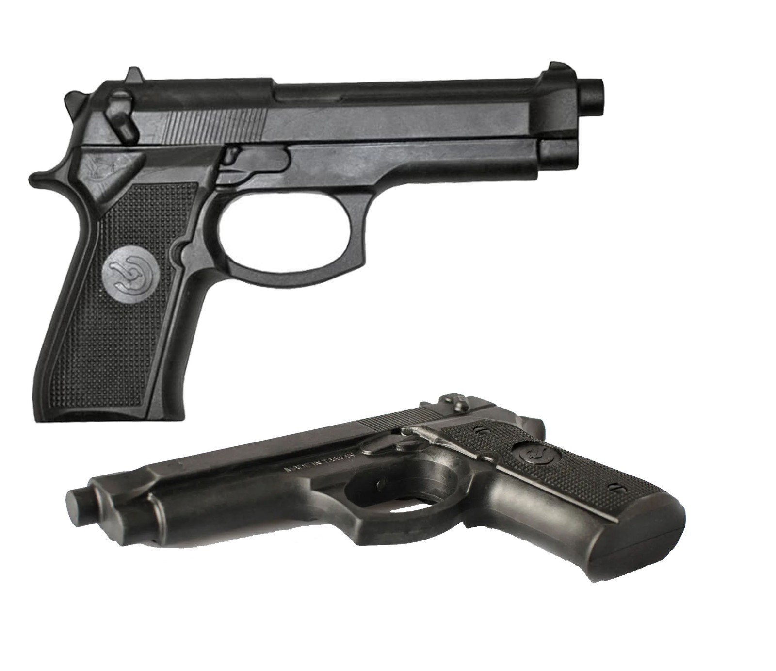 9″ Polypropylene Hard Rubber Handgun Pistol Practice Black Training Gun