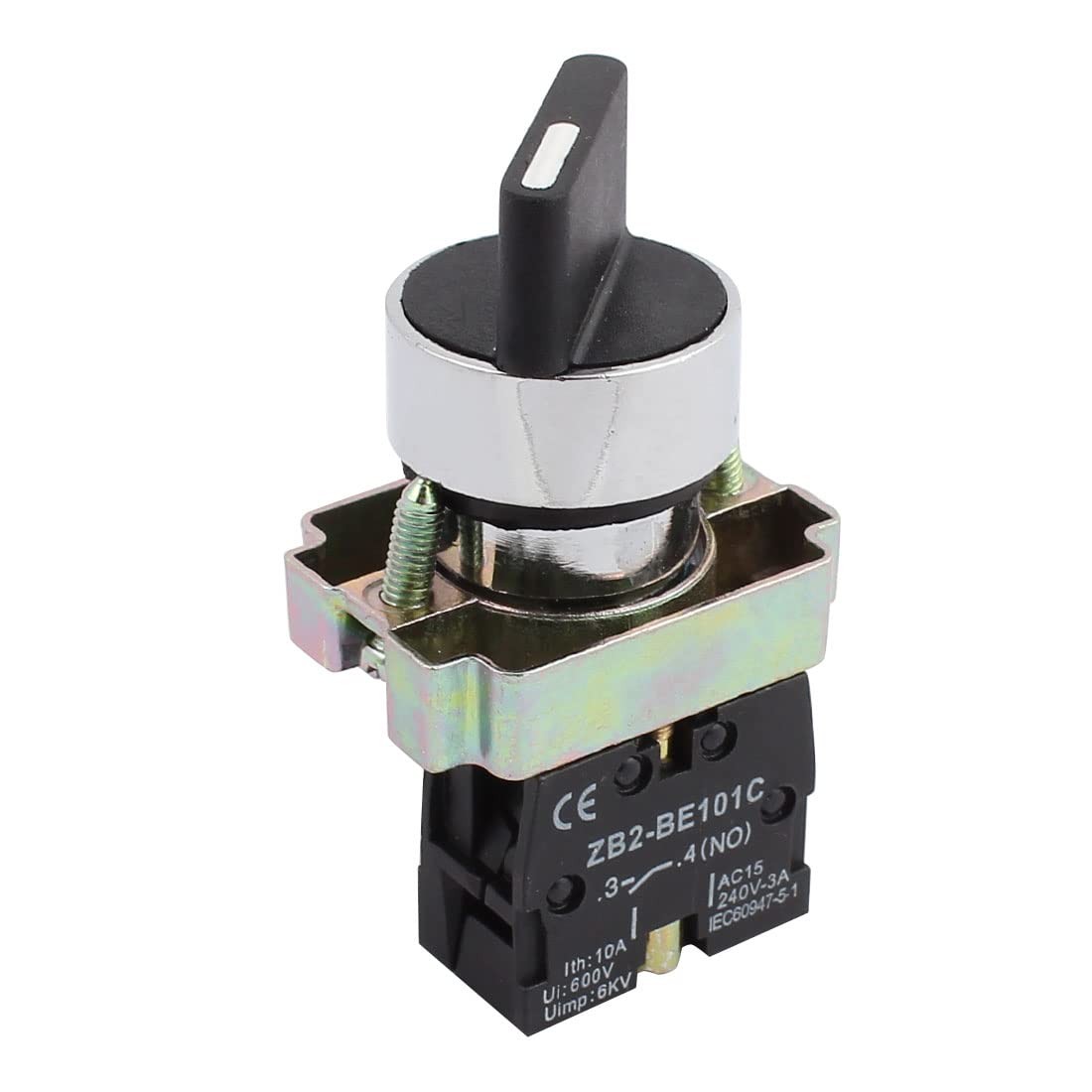 uxcell A14112200ux0184 ZB2-BE101C NO SPST 2 Positions 2 Positions-1pc #4