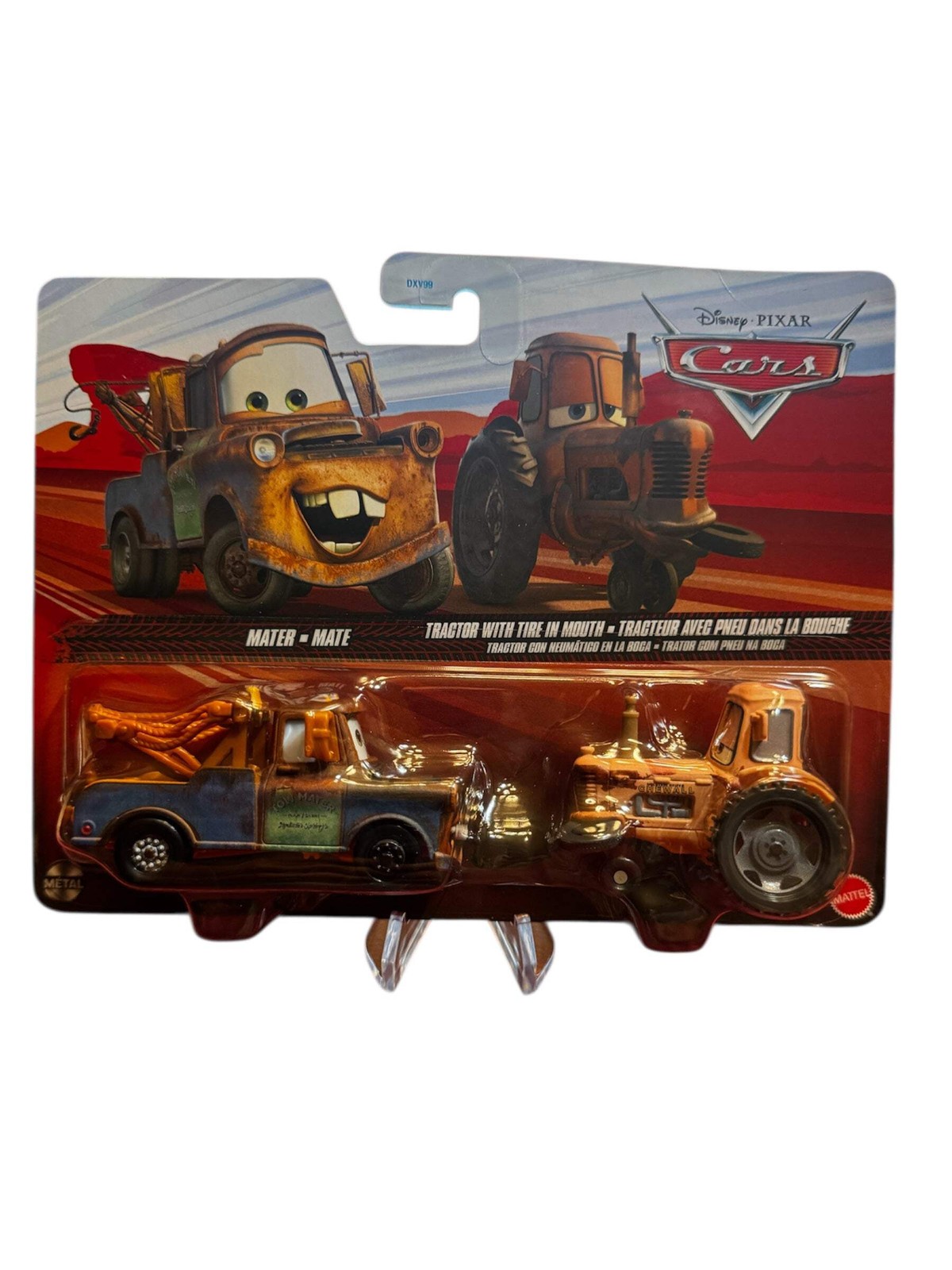 Cars Character Car Vehicle 2-Pack – Mater & Tractor with Tire in Mouth