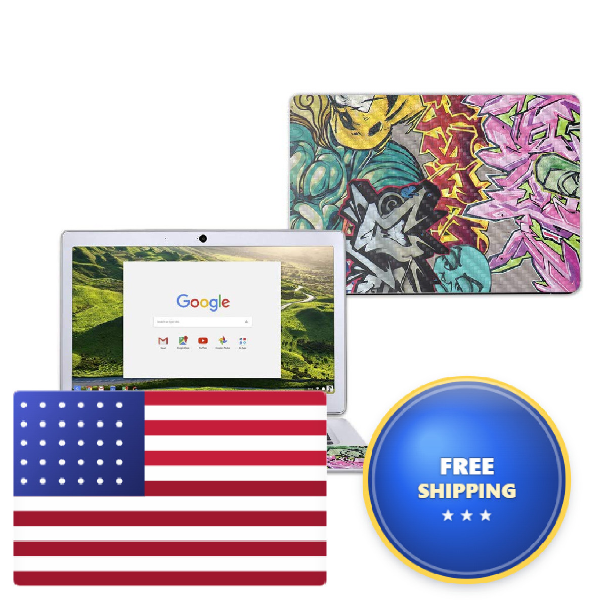 Mighty Skins Carbon Fiber Skin For Acer Chromebook 14 –