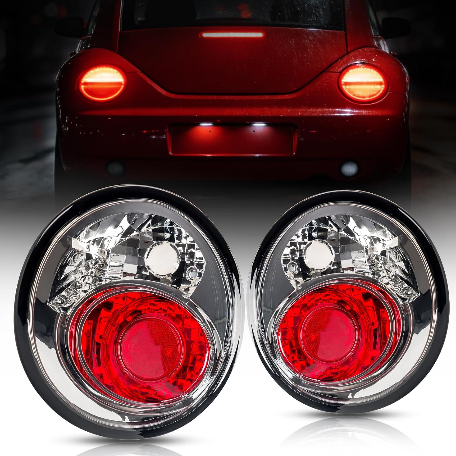 Tail Light Assembly Compatible with Beetle 1998 1999 2000 2001 2002 2003 2004 20