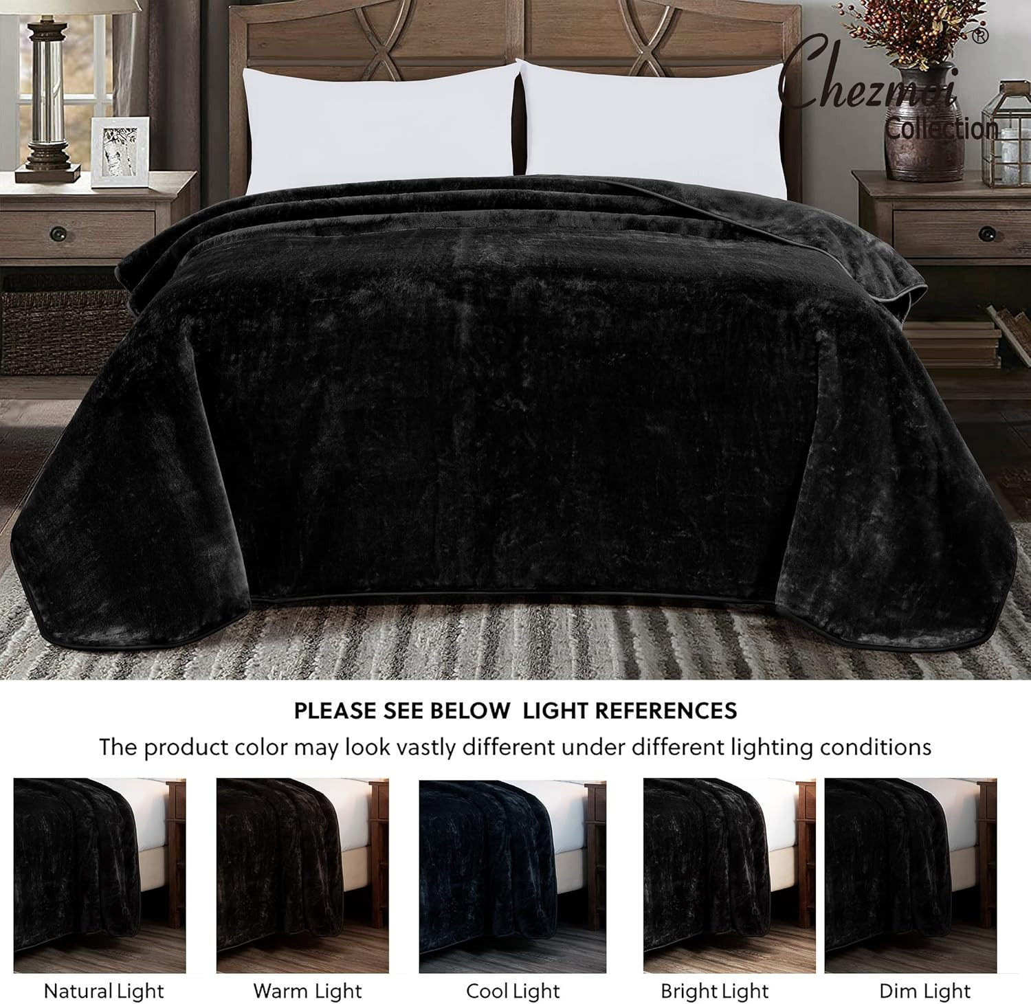 Heavy Single Ply 12.2 Lbs Oversized Korean Style Faux Mink Blanket, 750GSM Thick