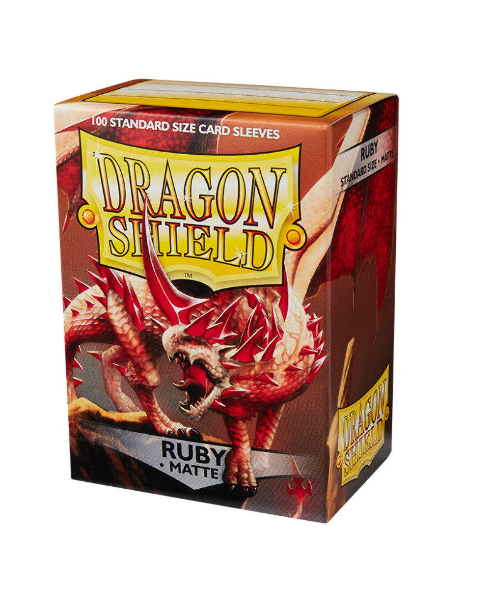Dragon Shield Sleeves: Standard Matte – Ruby 100CT