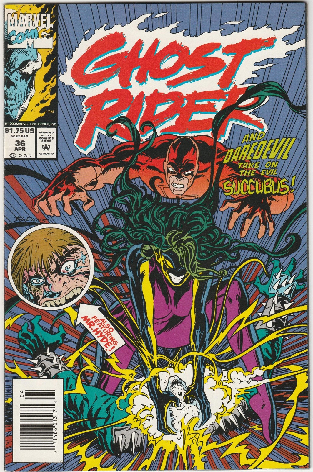 Ghost Rider Vol. 2 #36 Newsstand Comic Book VF 8.0 Marvel 1993
