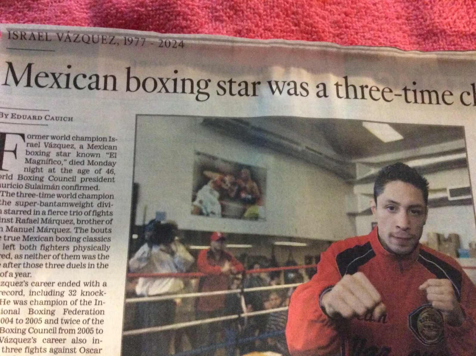 OBITUARY 1977 – 2024 ISRAEL VAZQUEZ MEXICAN BOXING STAR WORLD CHAMPION