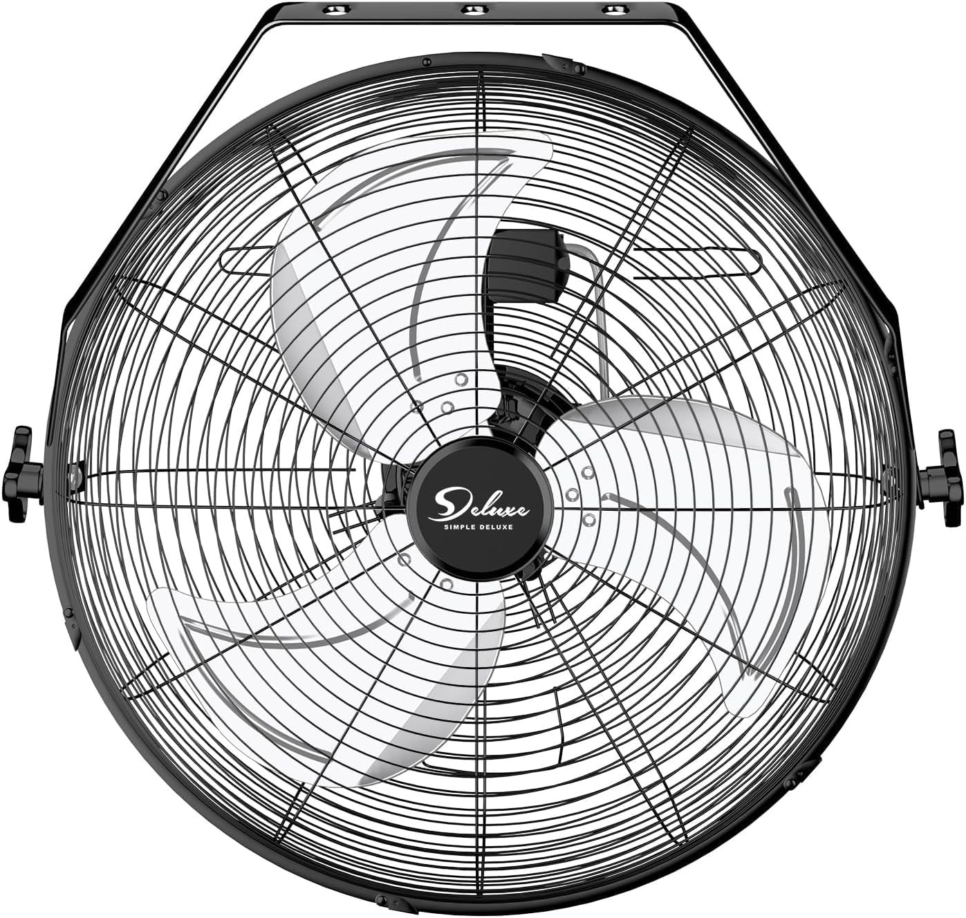 Simple Deluxe 18 Inch Industrial Wall Mount Fan, Max 4200 CFM 3 Speed Commerci