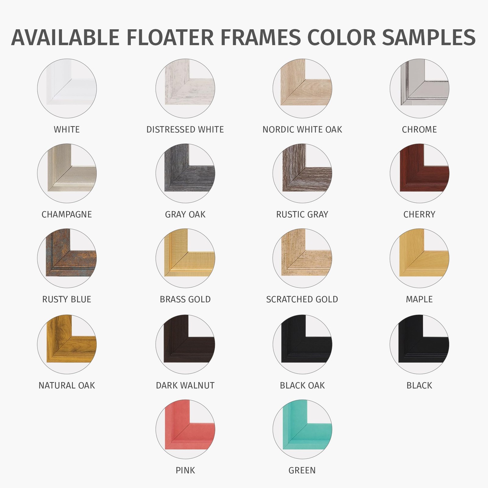 Pixy Canvas Floater Frame 18×24 for 0.75″ Deep Canvas Paintings & Prints