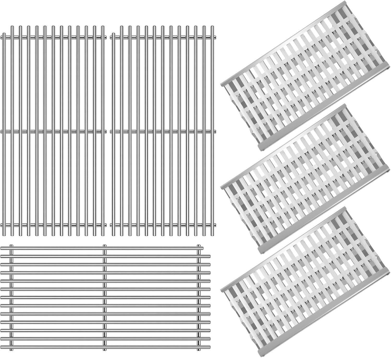 54801 9MM Stainless Steel Grill Grate with 92911 Heat Plate Shield for DCS…