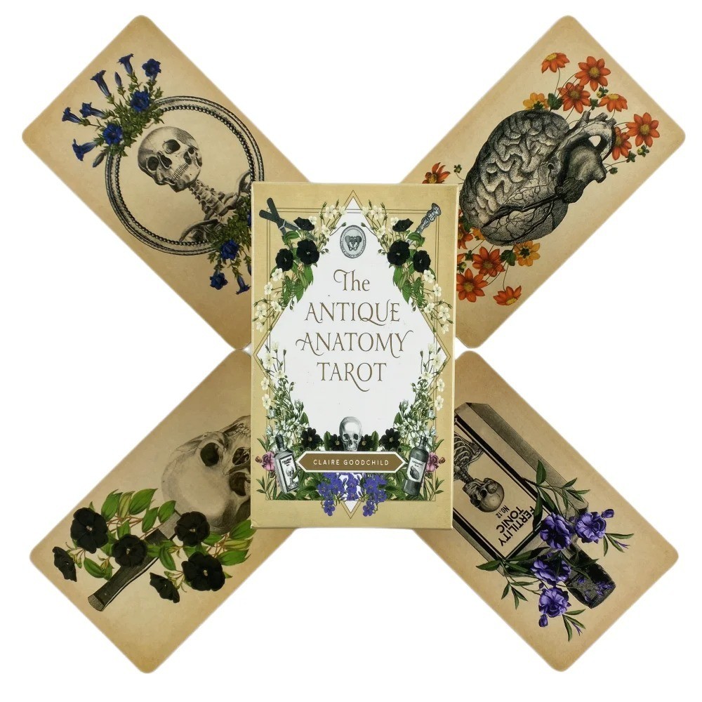 Antique Anatomy Tarot Cards 78 Deck Oracle Divination Board Game Set