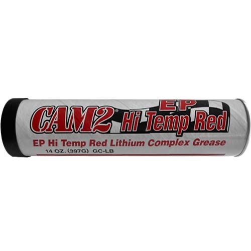 CAM2 EP Hi-Temp Red Lithium Complex Wheel Bearing Grease, 14 oz tube